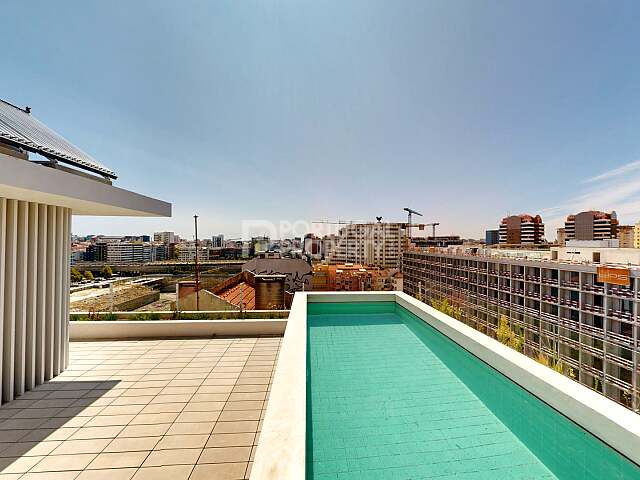 Four-bedroom penthouse with landscaped rooftop and private pool